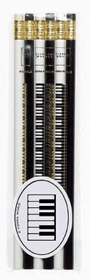 Bleistiftset - Tastatur (schwarz-weiß)