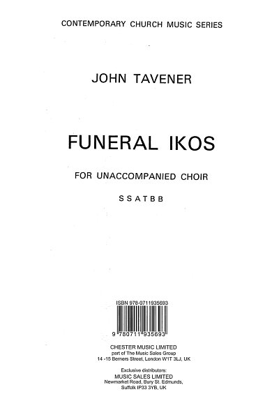 J. Tavener: Funeral Ikos, GchKlav (Chpa)