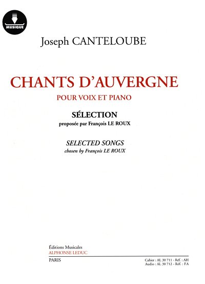 J. Canteloube: Chants d'Auvergne, GesKlav