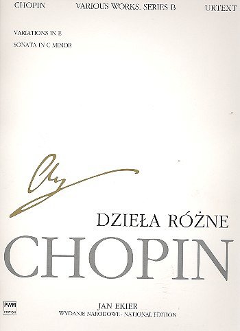 F. Chopin: Var.Works Var. In E Major Sonata In C Minor, Klav