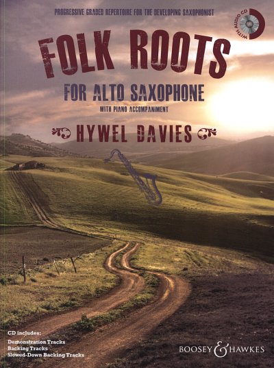 H. Davies: Folk Roots for Alto Saxophone, ASaxKlav (Bu+CD)