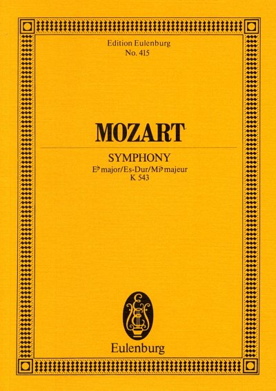 W.A. Mozart: Sinfonie 39 Es-Dur Kv 543 Eulenburg Studienpart