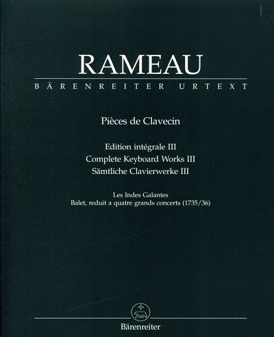 J.-P. Rameau: Sämtliche Clavierwerke 3, Cemb/Klav