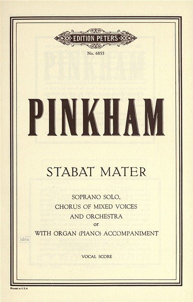 D. Pinkham: Stabat Mater