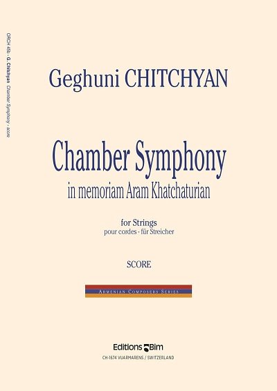 G. Chitchyan: Chamber Symphony, Stro (Part.)
