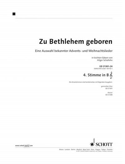 H. Schallehn: Zu Bethlehem geboren, Gch4;Varens (St4BTC)