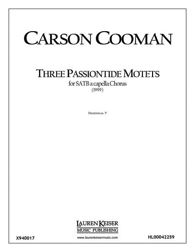 C. Cooman: Three Passiontide Motets, GCh4 (Chpa)