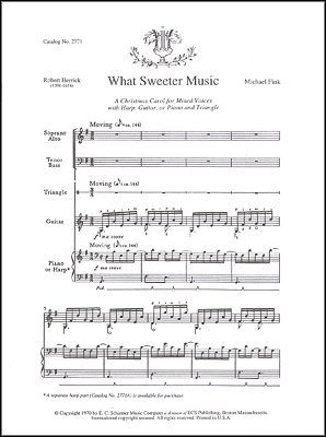 M. Fink: What Sweeter Music