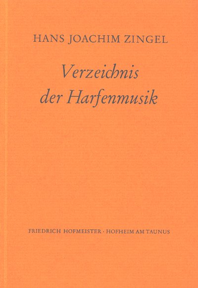 H.J. Zingel: Verzeichnis der Harfenmusik (Bu)