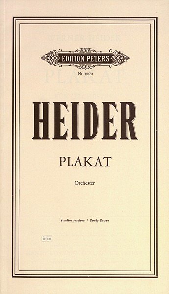 W. Heider: Plakat (1974)