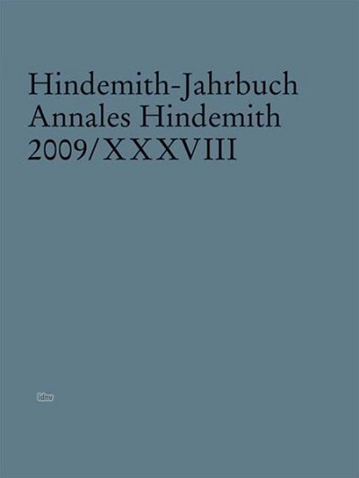 P. Hindemith: Hindemith-Jahrbuch 38 (Bu)