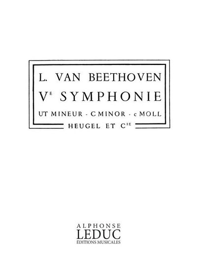 L. v. Beethoven: Symphonie N05 Op67 Ut Mineur, Sinfo (Stp)