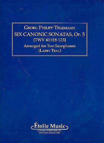 G.P. Telemann: Six Canonic Sonatas, 2Sax