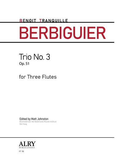 B.T. Berbiguier: Trio No. 3, Op. 51 (Pa+St)