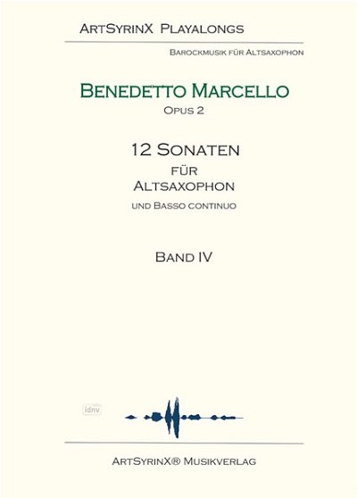 B. Marcello: 12 Sonaten für Altsaxophon und , ASaxKlav (+CD)