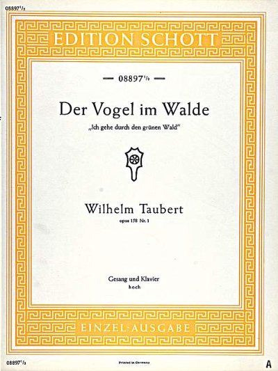 Taubert, Wilhelm: Der Vogel im Walde