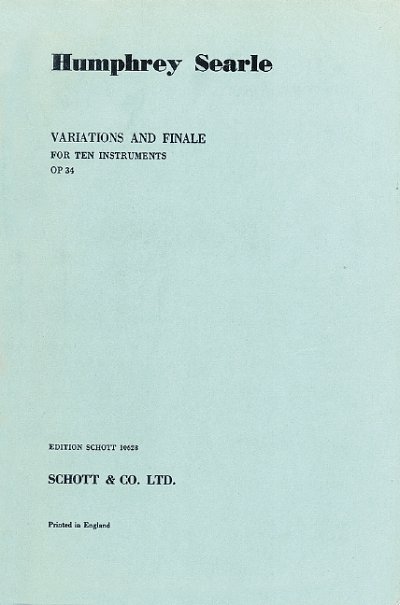 H. Searle: Variations and Finale op. 34