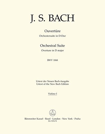 J.S. Bach: Ouvertüre D-Dur Nr. 3 BWV 1068, Sinfo (Vl1)