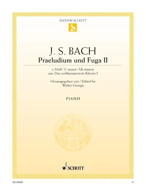 DL: J.S. Bach: Praeludium II und Fuga II c-Moll, Klav (0)