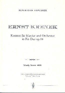 E. Krenek: Konzert Fis-Dur op.18