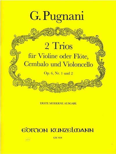 G. Pugnani: 2 Trios op. 6/1+2 (Pa+St)
