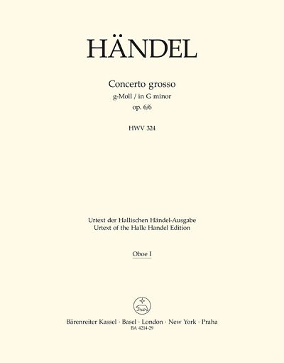 G.F. Haendel: Concerto grosso g-Moll op. 6/6 HWV 324