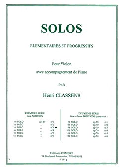 H. Classens: Solo n°3 Op.69 n°3 (première, VlKlav (KlavpaSt)