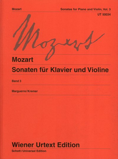 W.A. Mozart: Sonaten fuer Klavier und Viol, VlKlav (KlavpaSt