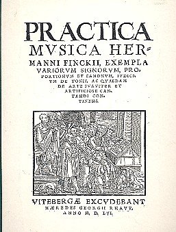 Finck Hermann: Practica Musica