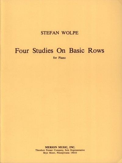 S. Wolpe: Four Studies On Basic Rows, Klav