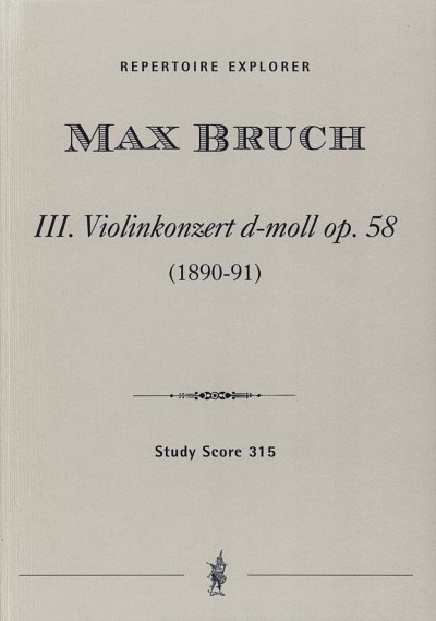 M. Bruch: Konzert d-Moll Nr.3 op.58, VlOrch (Stp)