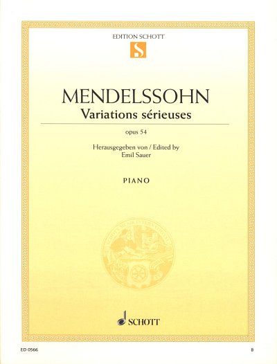 F. Mendelssohn Bartholdy: Variations sérieuses op. 54