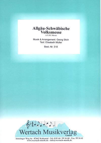 G. Stich: Allgäu-Schwäbische Volksmesse, Blask;Ch (Dir+St)