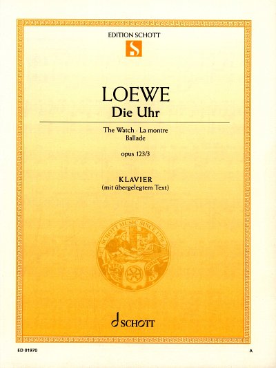 C. Loewe: Die Uhr Op 123/3