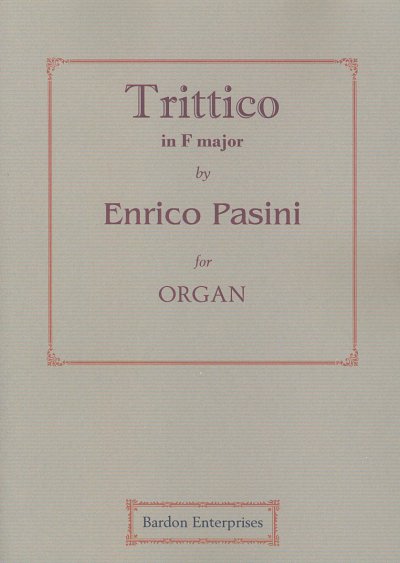 E. Pasini: Trittico in F major, Org
