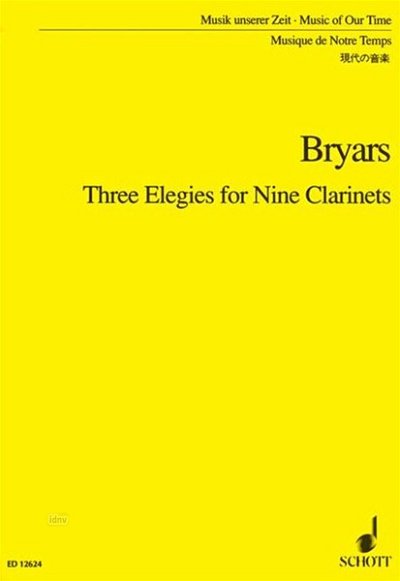 G. Bryars: Three Elegies for Nine Clarinets  (Part.)