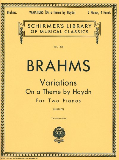J. Brahms: Variations on a Theme by Haydn, 2Klav