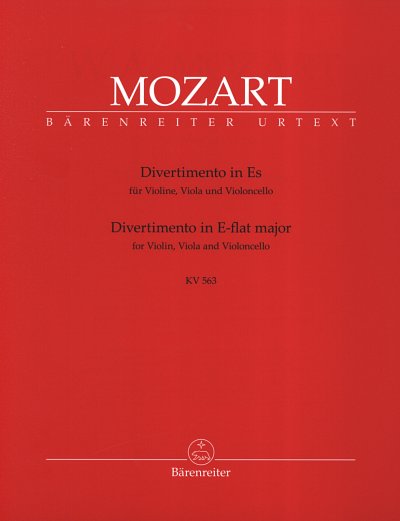W.A. Mozart: Divertimento fuer Violine, Vio, VlVlaVc (Stsatz
