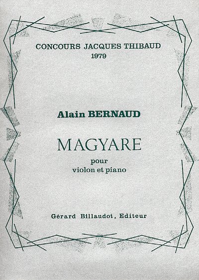 A. Bernaud: Magyare, VlKlav (KlavpaSt)