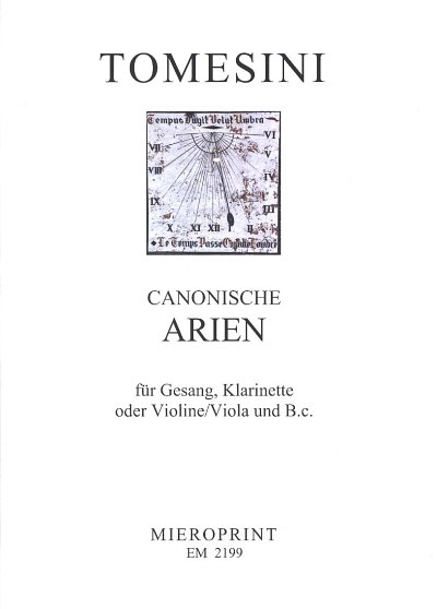 AQ: G.P. Tomesini: Canonische Arien, GsKlr/VlVaBc ( (B-Ware)