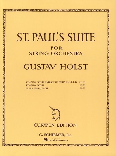 G. Holst: St. Paul's Suite op. 29/2, Stro (Pa+St)