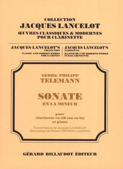 G.P. Telemann: Sonate En La Mineur, KlarKlv (KlavpaSt)