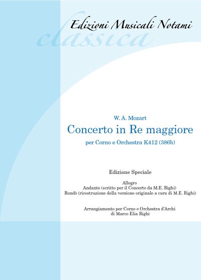 Concerto in Re Maggiore per corno e orch, HrnStrOrch (Pa+St)