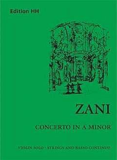 A. Zani: Concerto in A minor, VlStrBc (Part.)
