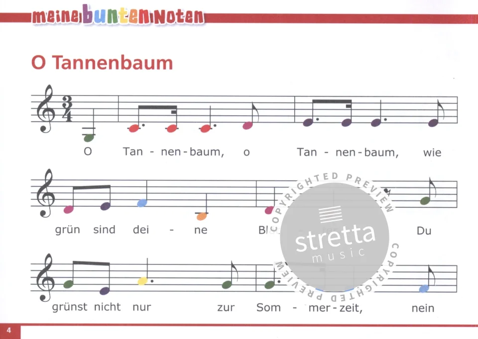C. Saxinger: Meine bunten Noten - Weihnachtslieder, Key/Klav (1)