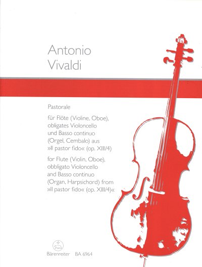 A. Vivaldi: Pastorale für Flöte (Violine, Oboe), obligates V
