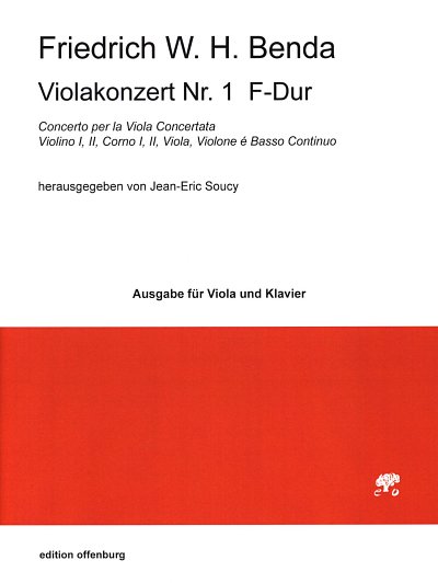 F.W.H. Benda: Violakonzert Nr. 1, F-Dur, VaKlv (KlavpaSt)