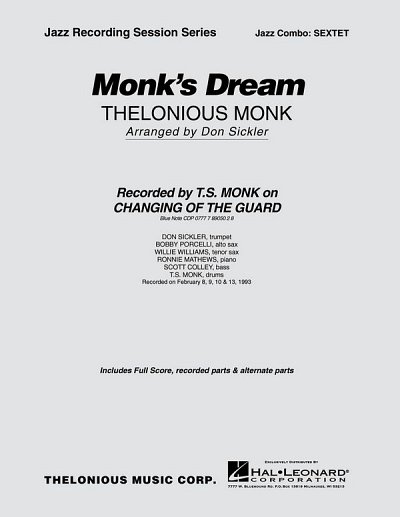 T. Monk: Monk's Dream (Pa+St)