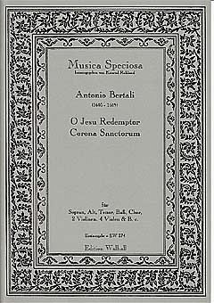 A. Bertali: O Jesu Redemptor Corona Sanctorum Musica Specios