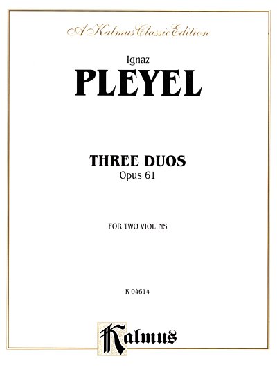 I.J. Pleyel: 3 Duette Op 61